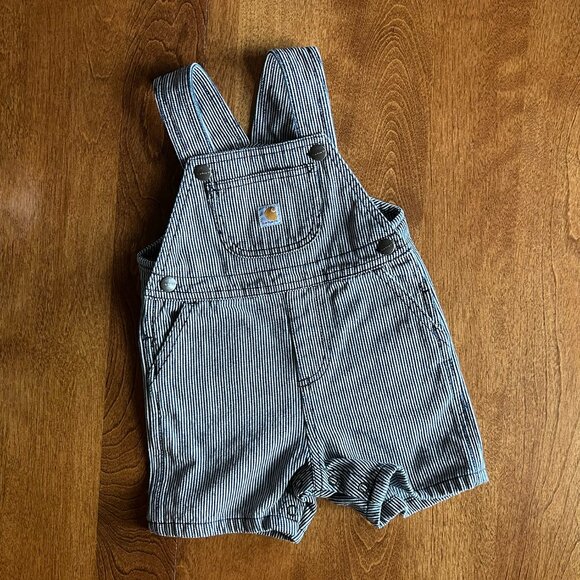 Carhartt Other - Carhartt railroad stripe shortalls 18m